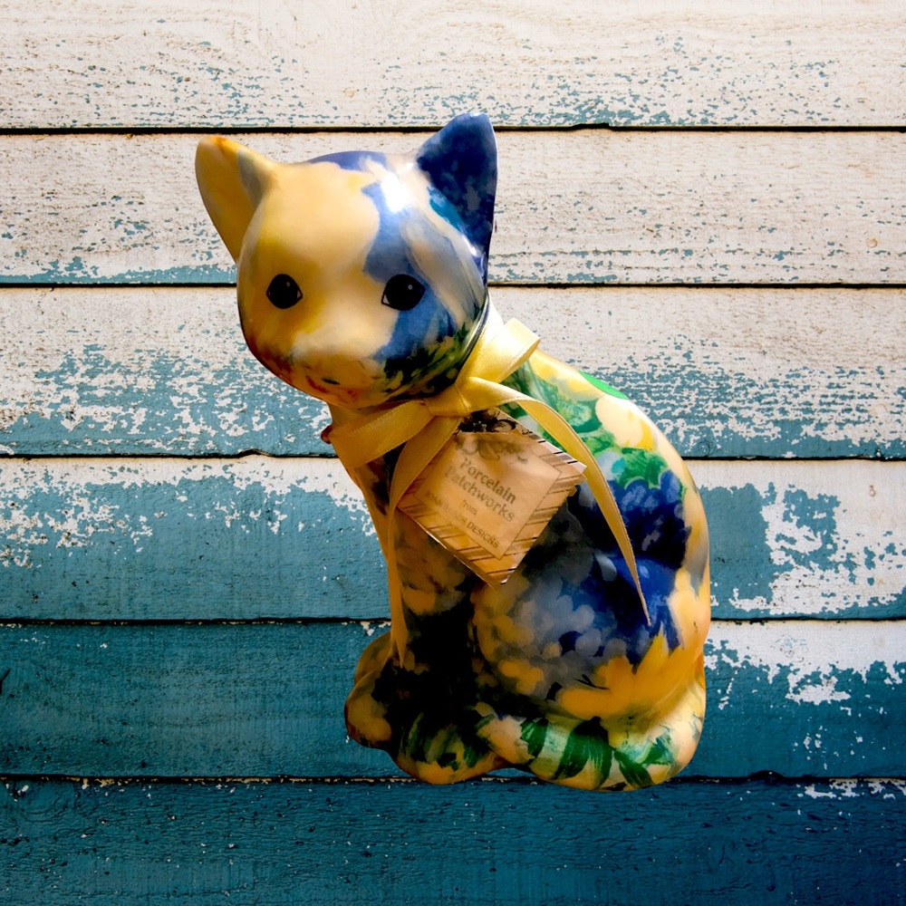 Porcelain Patchwork cat